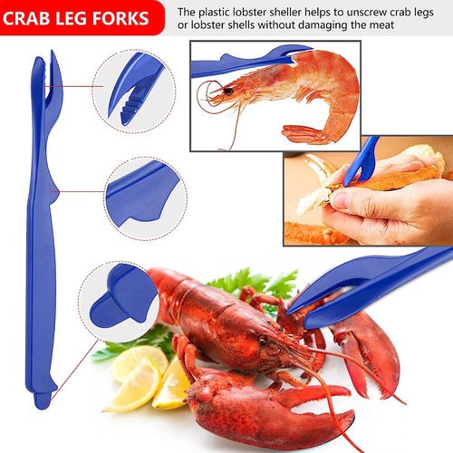 Crab Leg Crackers - Crab Crackers and Tools Set for Seafood Boil Party  Supplies, Dishwasher Safe 